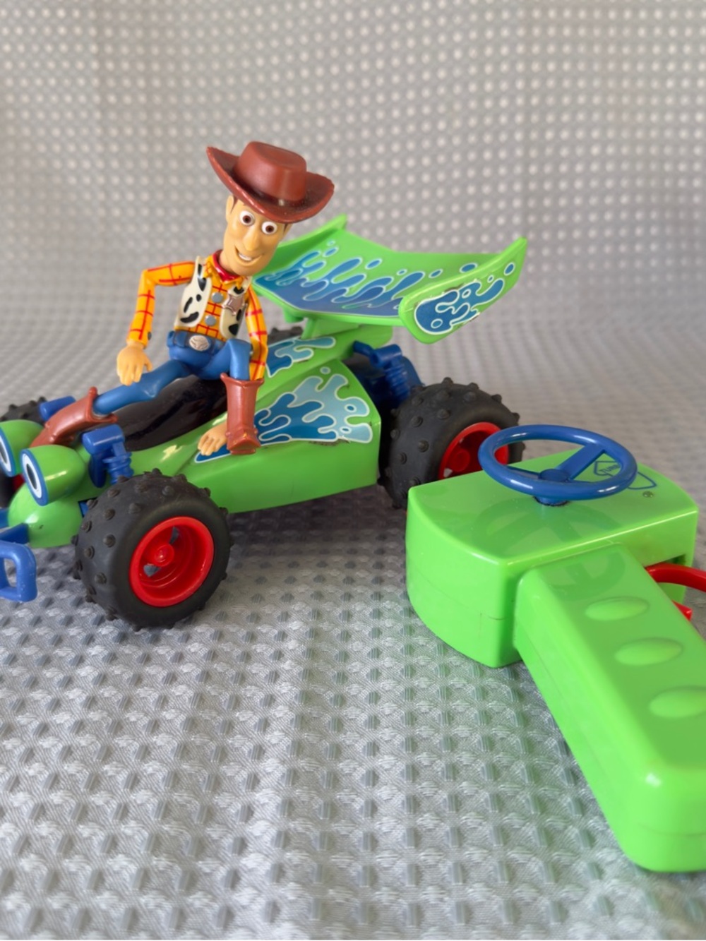 Toy Story Wooddy On RC Remote Control Buggy Car- Working- Disney Pixar Vintage